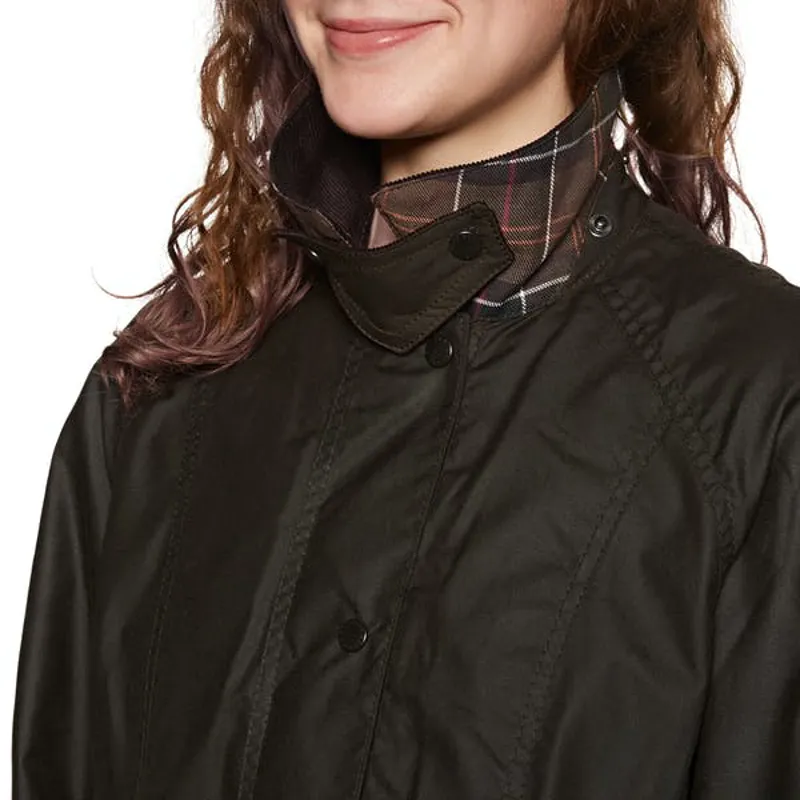 Barbour Classic Beadnell Women's Coat in Olive-4
